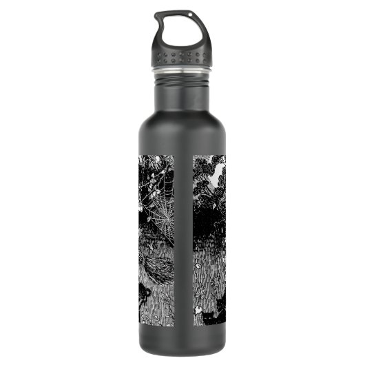 Hekje met katten waterfles  (Achterkant)