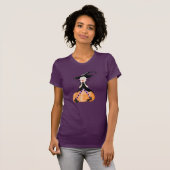 Hekje op een pompoenhalloween Shirt (Voorkant volledig)