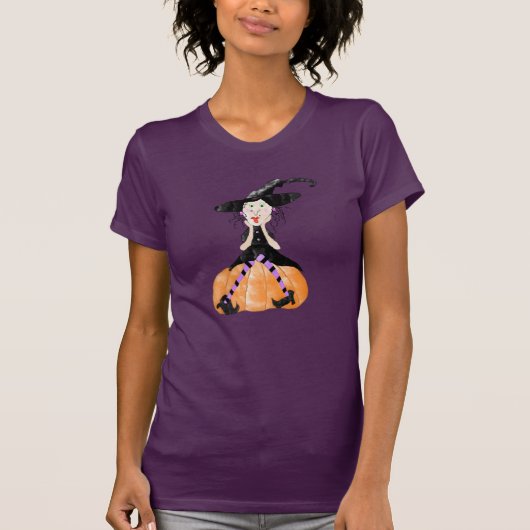 Hekje op een pompoenhalloween Shirt (Voorkant)