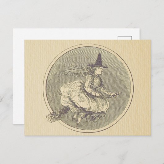 Hekken op een Vintage van Broom Briefkaart (Voorkant / Achterkant)