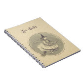 Hekken op een Vintage van Broom Notitieboek (Rechterzijde)