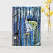 Hekken op haar stok kaart (Gele Bloem)