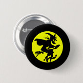Hekken tegen volle maan ronde button 5,7 cm (Voorkant /achterkant)