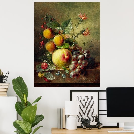 Hekking's stille leven van een fruit poster (Thuiskantoor)