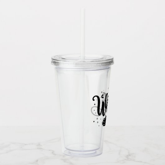 heks acryl drinkbeker (Rechts)