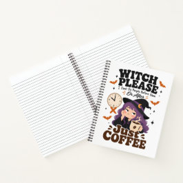 Heks Alsjeblieft Alleen Koffie Dagboek Halloween C Notitieboek