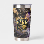 Heks, alsjeblieft! Gotische heidense heks Hallowee Geïsoleerde Drinkbeker (Links)