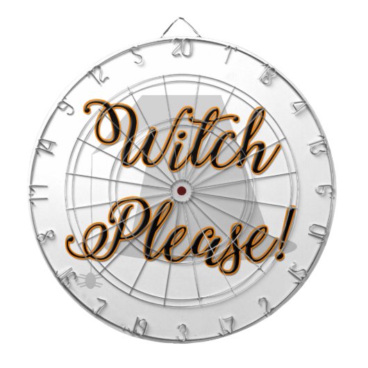 heks alsjeblieft grappig halloween met hoed dartbord (Voorkant)