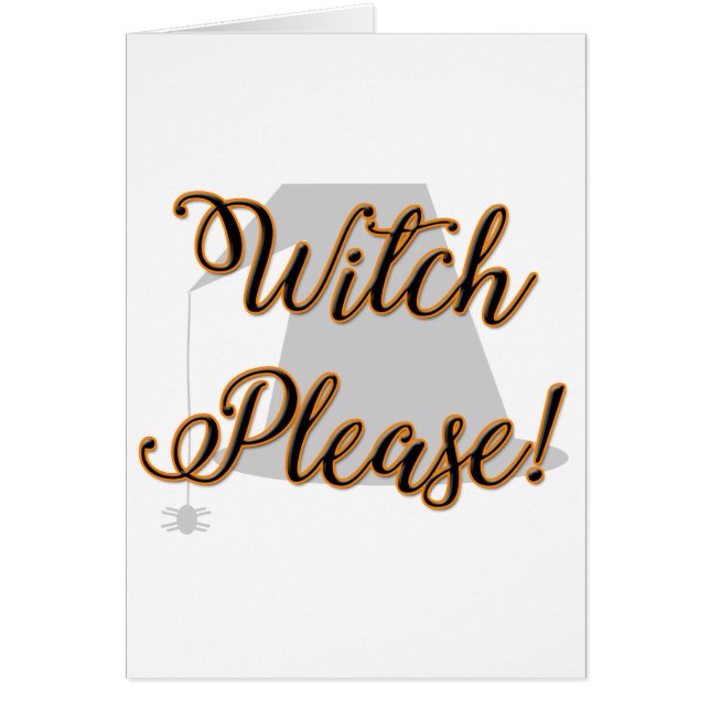 heks alsjeblieft grappig halloween met pet (Voorkant)