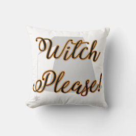 heks alsjeblieft grappig halloween met pet kussen