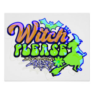 HEKS ALSJEBLIEFT grappig halloween Perfect Poster