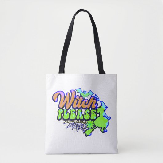 HEKS ALSJEBLIEFT grappig halloween Tote Bag (Voorkant)