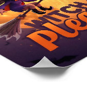 Heks Alsjeblieft – Grappige Halloween Poster (Hoek)
