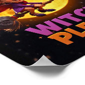 Heks Alsjeblieft – Grappige Halloween Poster (Hoek)