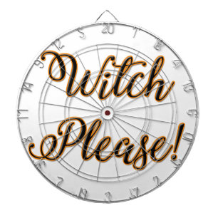 heks alsjeblieft grappige halloween uitdrukking dartbord