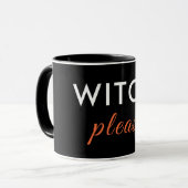Heks alsjeblieft Halloween Mok - Minimal Chic (Voorkant links)