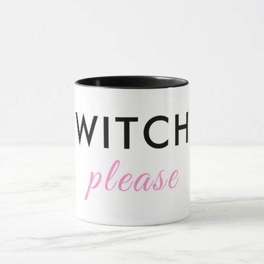 Heks alsjeblieft Halloween Mok - Minimal Chic (Midden)