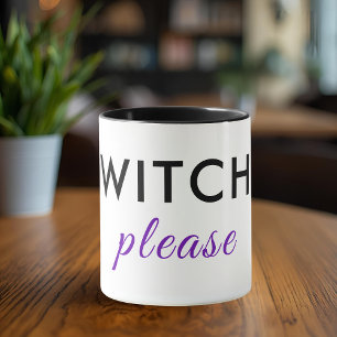 Heks alsjeblieft Halloween Mok - Minimal Chic