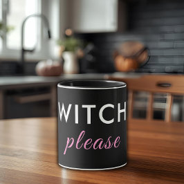 Heks alsjeblieft Halloween Mok - Minimal Chic