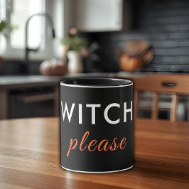 Heks alsjeblieft Halloween Mok - Minimal Chic