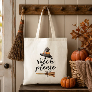 Heks alsjeblieft Halloween Tote Bag