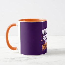 Heks Alsjeblieft, ik ben Halloween aan het mediter Mok