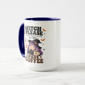 Heks Alsjeblieft Navy Grote Mok Halloween Cadeau (Voorkant links)