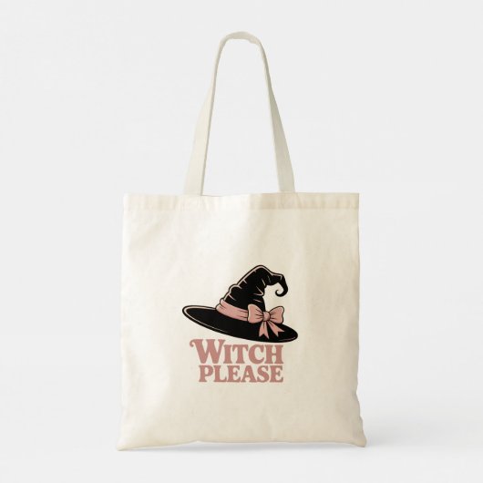 Heks alsjeblieft Schattige Girly Tote Bag (Achterkant)