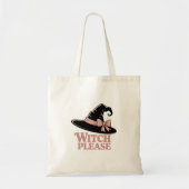 Heks alsjeblieft Schattige Girly Tote Bag (Voorkant)