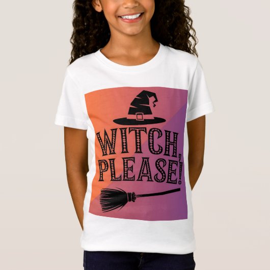 Heks, alsjeblieft! Schattige & Sassy Halloween Kin T-shirt (Voorkant)