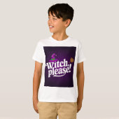 Heks, alsjeblieft! Schattige & Sassy Halloween Kin T-shirt (Voorkant volledig)