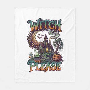 Heks Alsjeblieft Spookhuis Wasse Maangroom  Fleece Deken