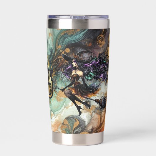 🧙‍♀️HEKS ALSTUBLIEFT! Gothic Pagan Halloween BFF Geïsoleerde Drinkbeker (Achterkant)