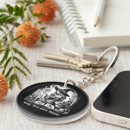  heks apotheker maak je eigen magie sleutelhanger (Voorkant Rechts)