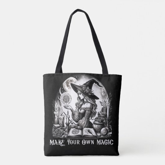  heks apotheker maak je eigen magie tote bag (Achterkant)
