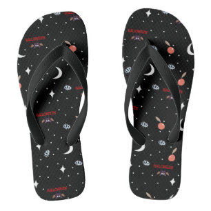 Heks Apple Spooky Oog Halloween Nacht Teenslippers