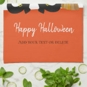 Heks Benen Gelukkig Halloween Gepersonaliseerd Theedoek (Gevouwen)