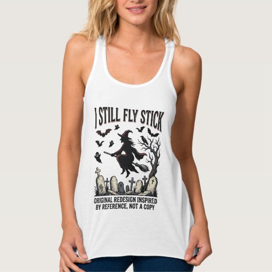 Heks Bestuurd Straf T-shirt Funny Vintage Hallowee (Voorkant)