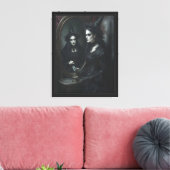 Heks bij Mirror Canvas Wall Art Afdruk (Insitu (Woonkamer))