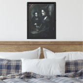 Heks bij Mirror Canvas Wall Art Afdruk (Insitu (Slaapkamer))