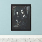 Heks bij Mirror Canvas Wall Art Afdruk (Insitu (Houten vloer))