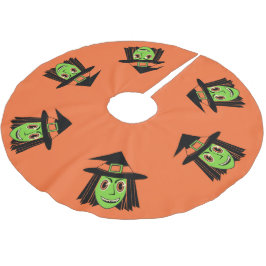  heks borstel van polyester kerstboom rok