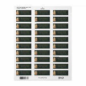 Heks Bos Groen Bloem Bruiloft Adreslabel Etiket (Full Sheet)