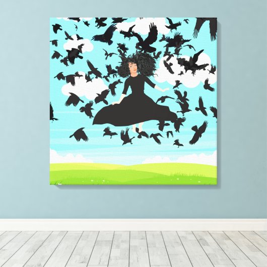 heks canvas afdruk (Insitu (Houten vloer))