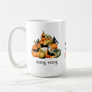 Heks Cat Jack O Lantaarn Pompoen Patch Halloween Koffiemok
