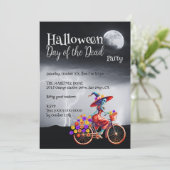 Heks Catrina Halloween Dag van de Doden Kaart (Staand voorkant)