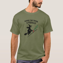 Heks die de Trend Candlestick Trader Berijdt T-shirt