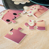 Heks die een pot Snoep roert Legpuzzel (Zijkant)