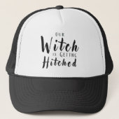 Heks Die Gaat Trouwen Halloween Bachelorette Trucker Pet (Voorkant)