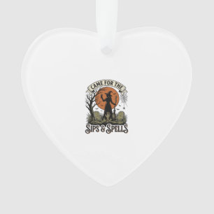 Heks Drinkend Shirt Slurpen en Spreuken Vintage Ha Ornament